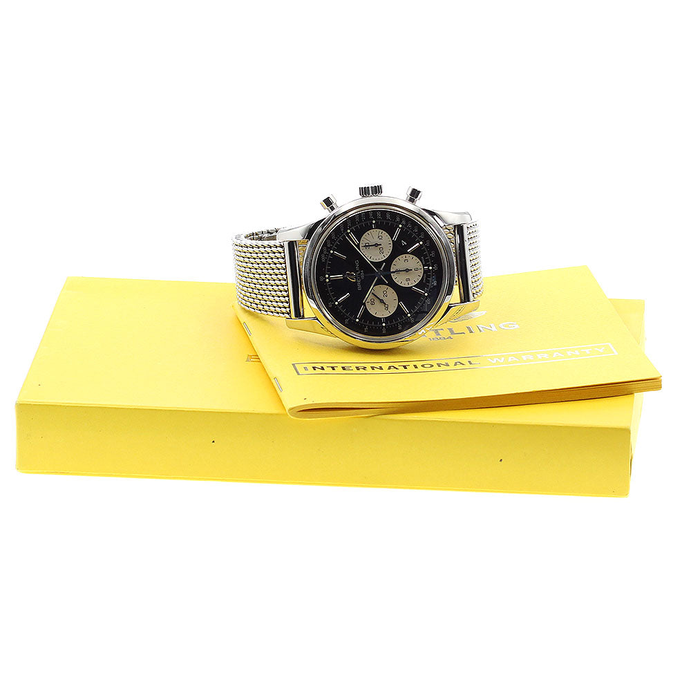 BREITLING Transocean AB0151 Chronograph black Dial Automatic Men's Watch_877124