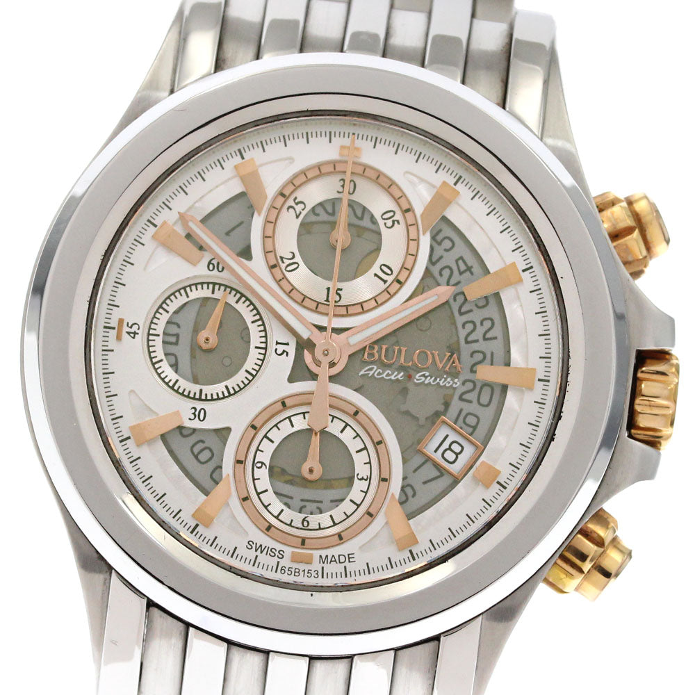 BULOVA Accu Swiss Kirkwood 65B153 Chronograph skeleton Dial Automatic_877126