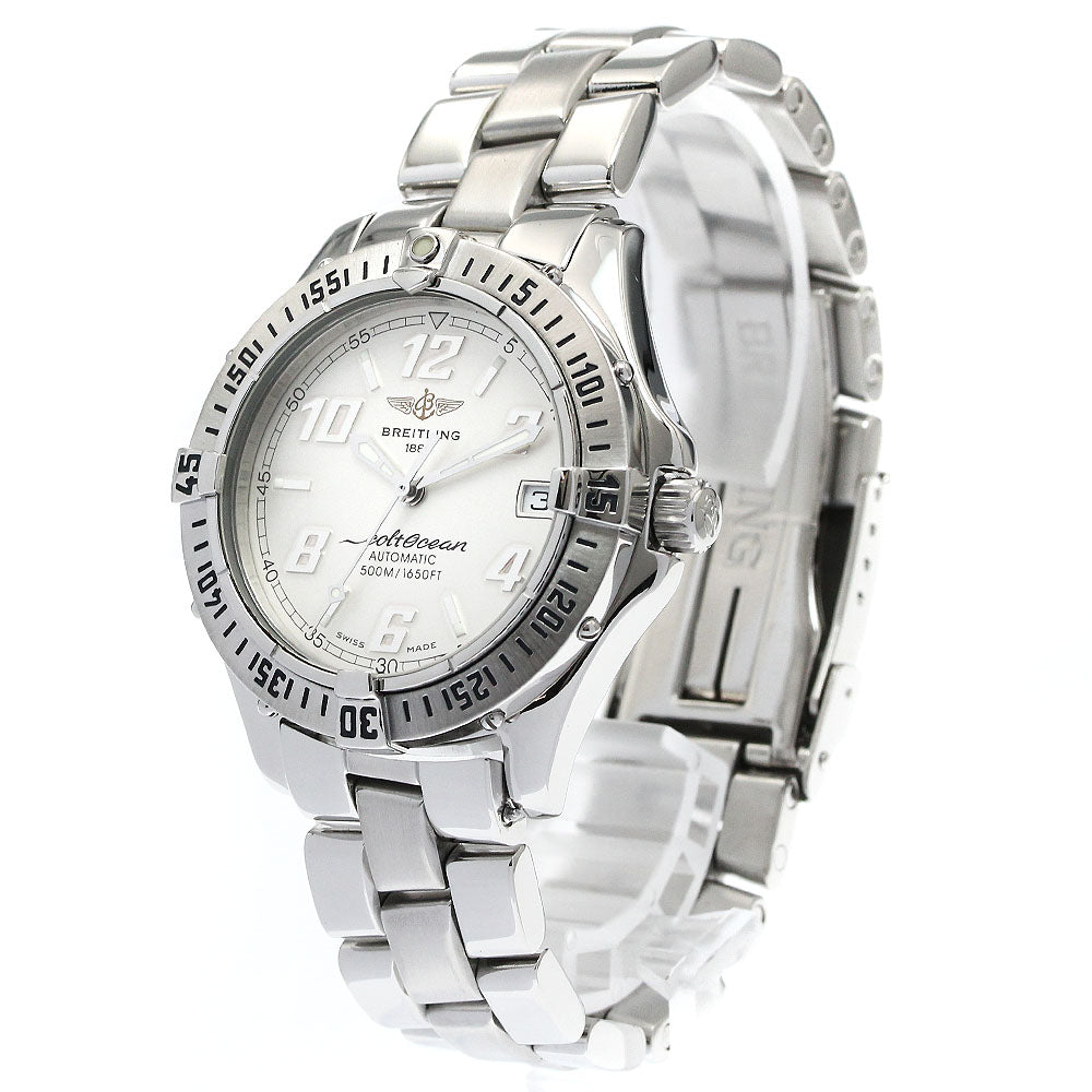 BREITLING Colt Ocean A17050 Date Silver Dial Automatic Men's Watch_877143