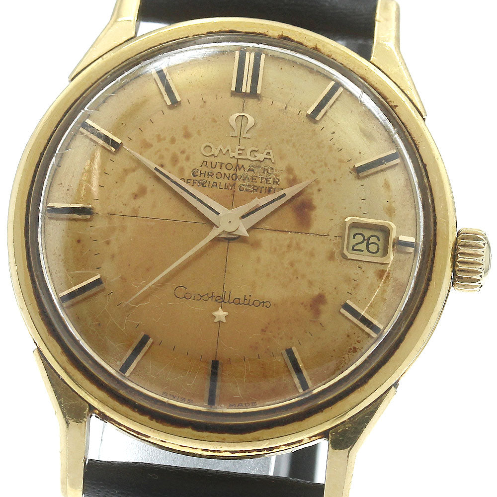 OMEGA Constellation 14902/3 SC-62 K18YG Cal.561 Pie pan dial AT Men's_877153