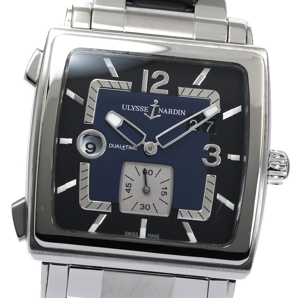 Ulysse Nardin Quadrato Dual Time 243-92 Date Automatic Men's Watch_877168