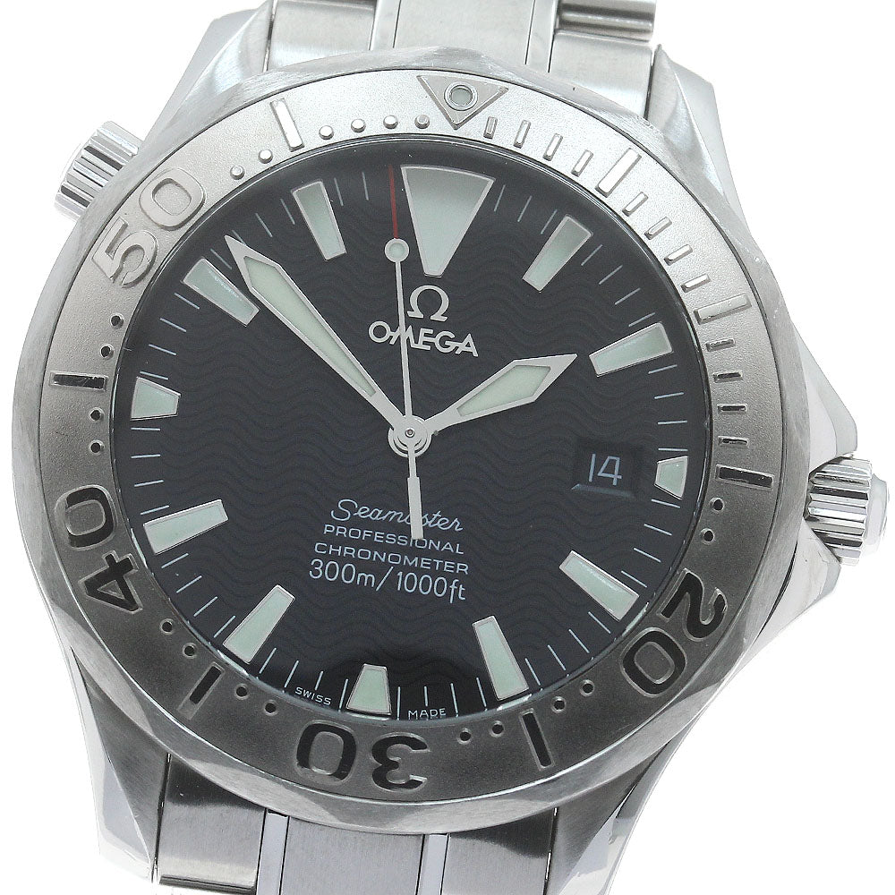OMEGA Seamaster300 2230.50 WG bezel Black Dial Automatic Men's Watch_877171