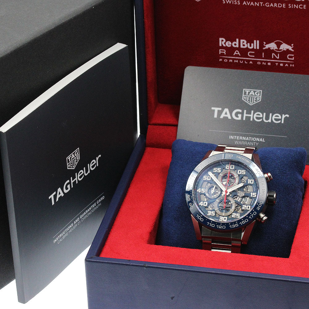 TAG HEUER Carrera Heuer 01 Red Blue Racing CAR2A1K.BA0703 Automatic Men's_877180