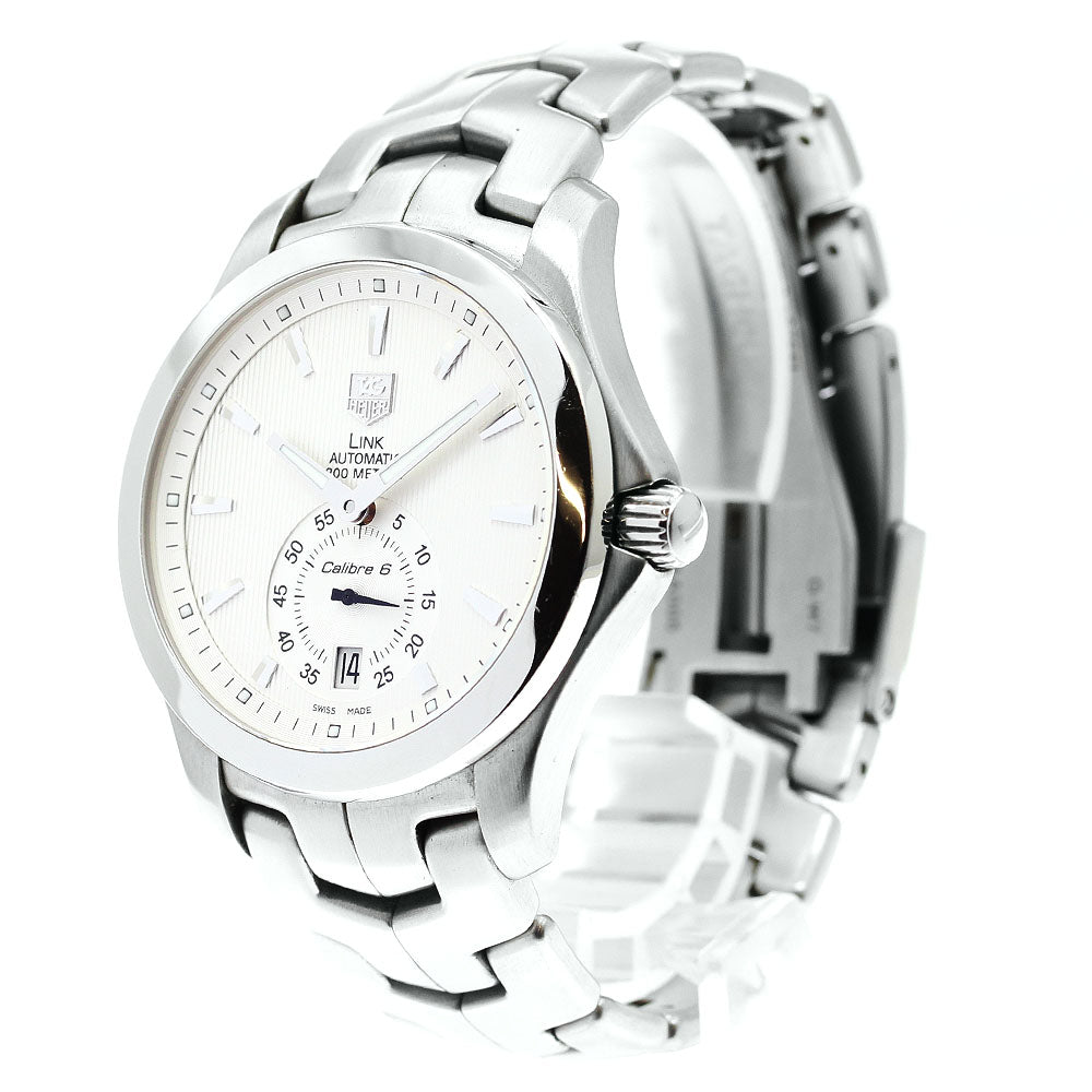 TAG HEUER Link WJF211B Caliber 6 Date Silver Dial Automatic Men's Watch_877181