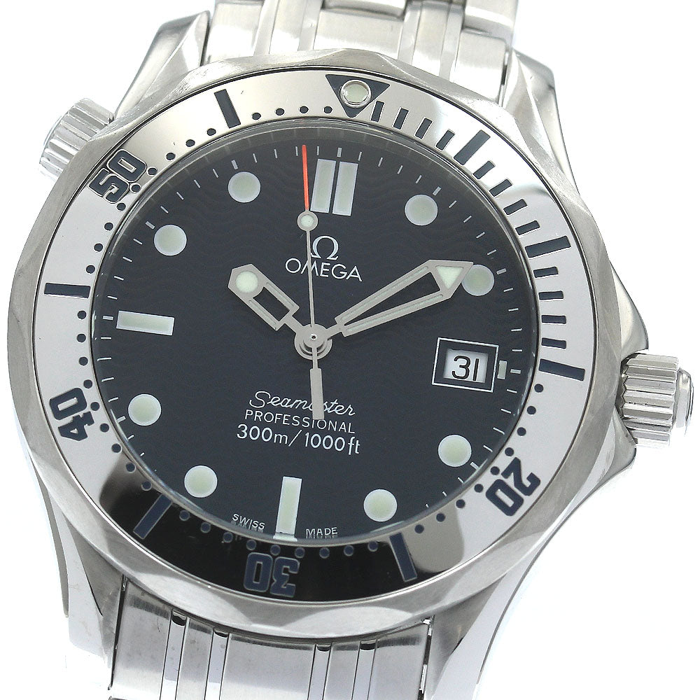 OMEGA Seamaster300 2562.80 Date blue Dial Quartz Boy's Watch_877193