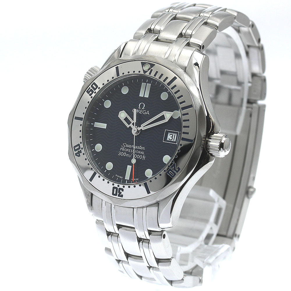 OMEGA Seamaster300 2562.80 Date blue Dial Quartz Boy's Watch_877193