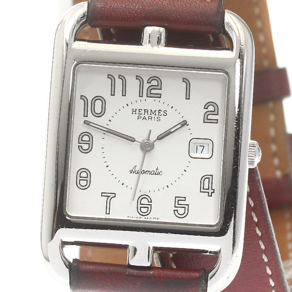 HERMES Cape Cod CC1.710 Double Tour Silver Dial Automatic Men's Watch_877213