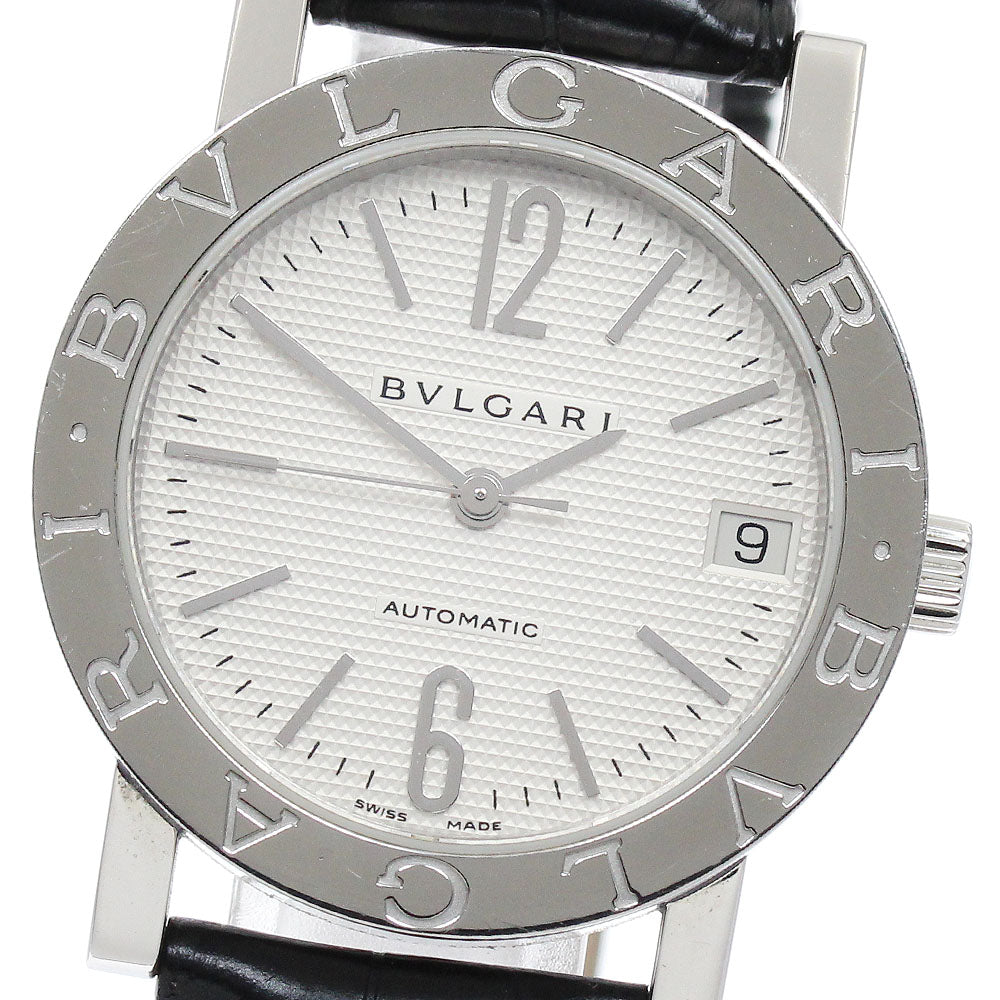 BVLGARI BVLGARIBVLGARI BB33SLAUTO Date Silver Dial Automatic Boy's Watch_877224