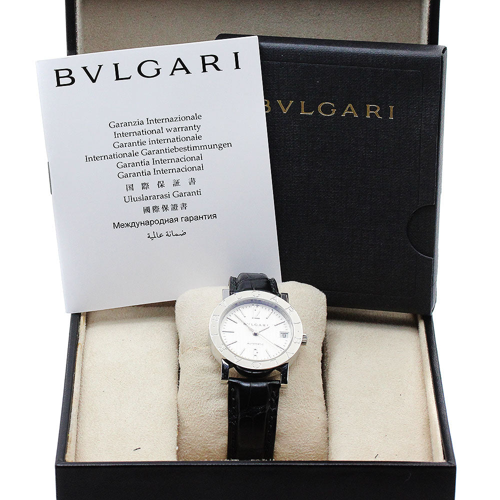 BVLGARI BVLGARIBVLGARI BB33SLAUTO Date Silver Dial Automatic Boy's Watch_877224