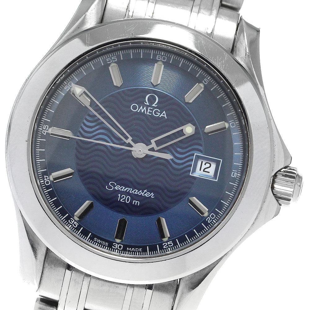 OMEGA Seamaster120 Date Navy Dial Quartz Men's Watch_877225