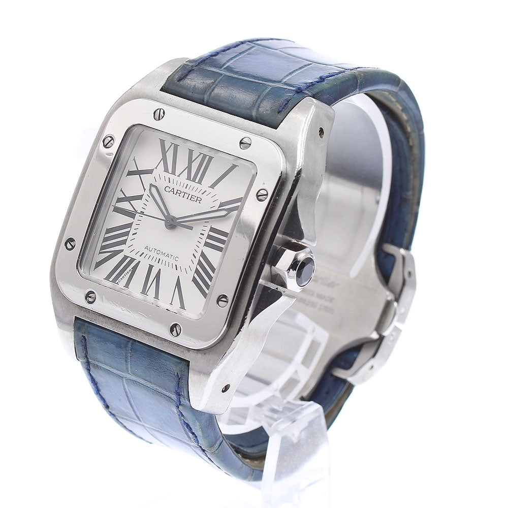 CARTIER Santos 100LM W20073X8 Silver Dial Automatic Men's Watch_877229