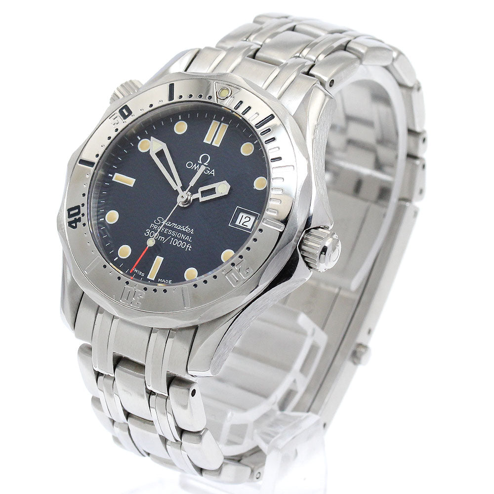 OMEGA Seamaster300 2562.80 Date Navy Dial Quartz Boy's Watch_877244