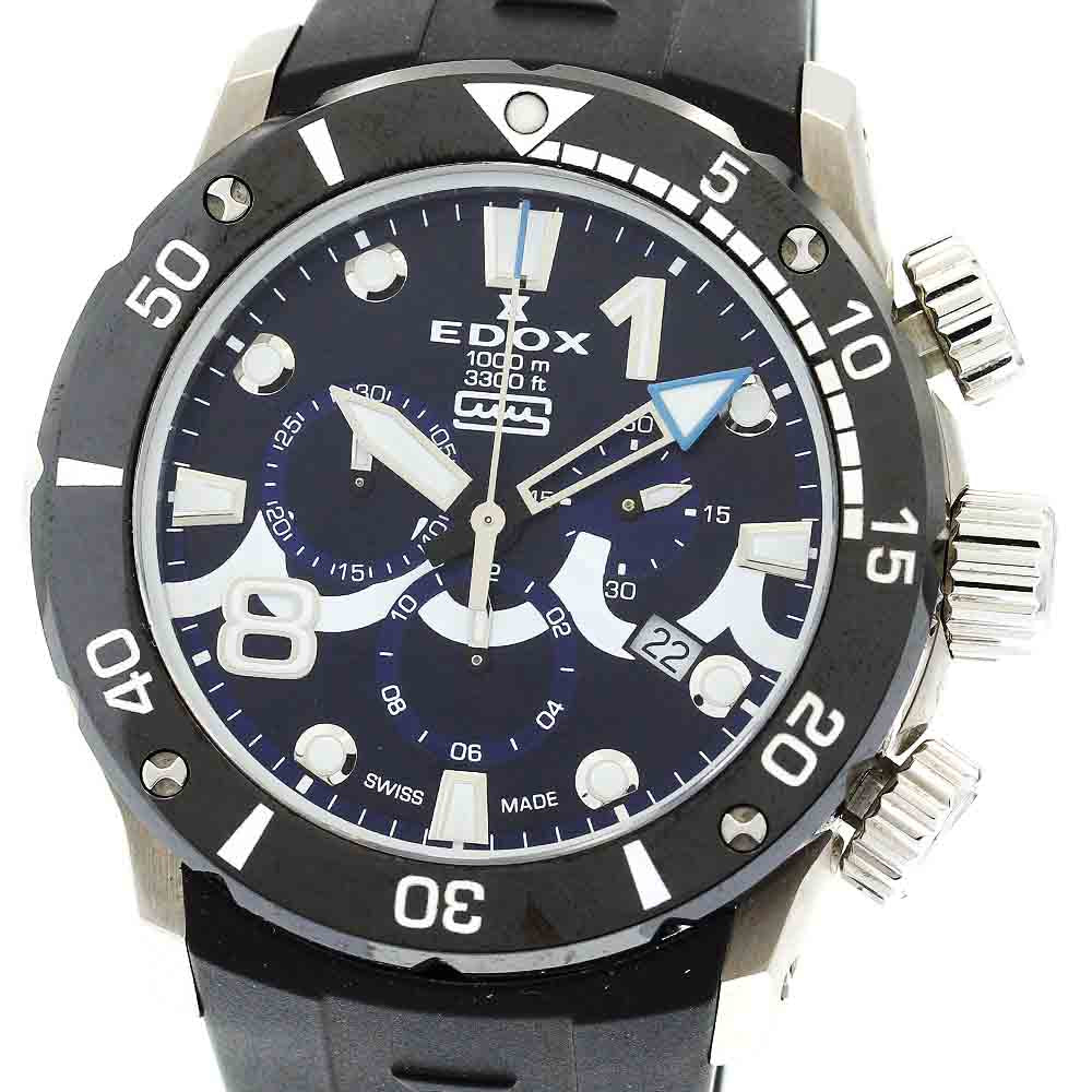 EDOX Chrono Offshore 1 10242-TINMUTA Navy Dial Quartz Men's Watch_877255