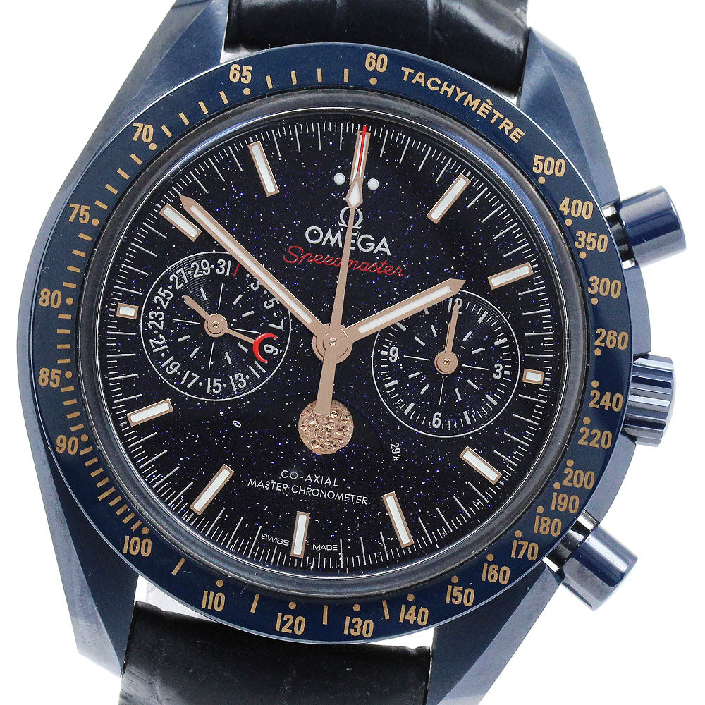 OMEGA Speedmaster Blue Side of the Moon 304.93.44.52.03.002 Chronograph Moon Phase Navy Dial Automatic Men's Watch_877256