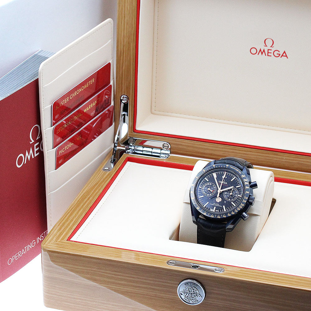 OMEGA Speedmaster Blue Side of the Moon 304.93.44.52.03.002 Chronograph Moon Phase Navy Dial Automatic Men's Watch_877256