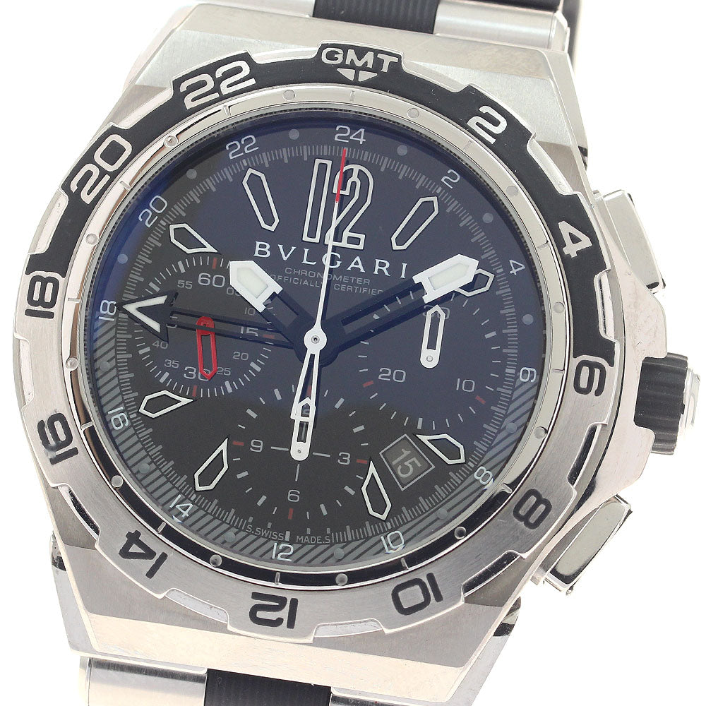 BVLGARI Diagono Professional X-PRO DP45STVCH GMT chronograph black Dial Automatic Men's Watch_877263
