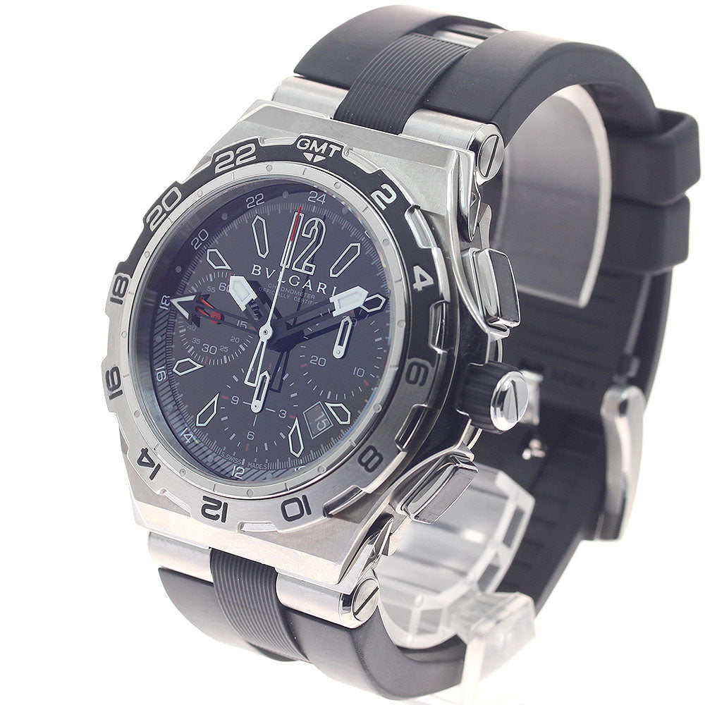 BVLGARI Diagono Professional X-PRO DP45STVCH GMT chronograph black Dial Automatic Men's Watch_877263