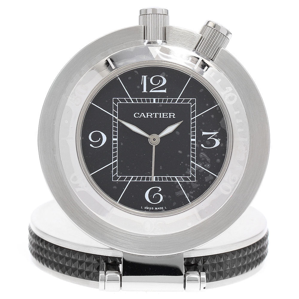 CARTIER Pasha Sea Timer Table Clock travel clock alarm Quartz Table clock_877270