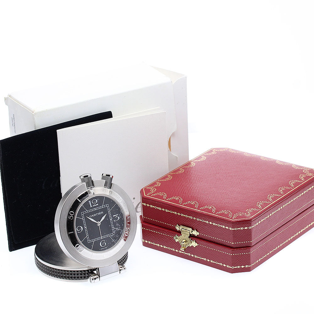 CARTIER Pasha Sea Timer Table Clock travel clock alarm Quartz Table clock_877270