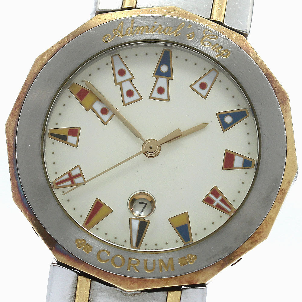 CORUM Admirals cup 99.810.21V52B Date beige Dial Quartz Men's Watch_877280