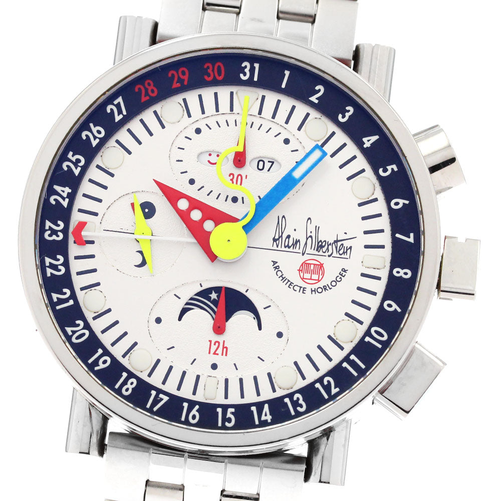 Alain Silberstein Krono Bauhaus 2 Silver Dial Automatic Men's Watch_877284