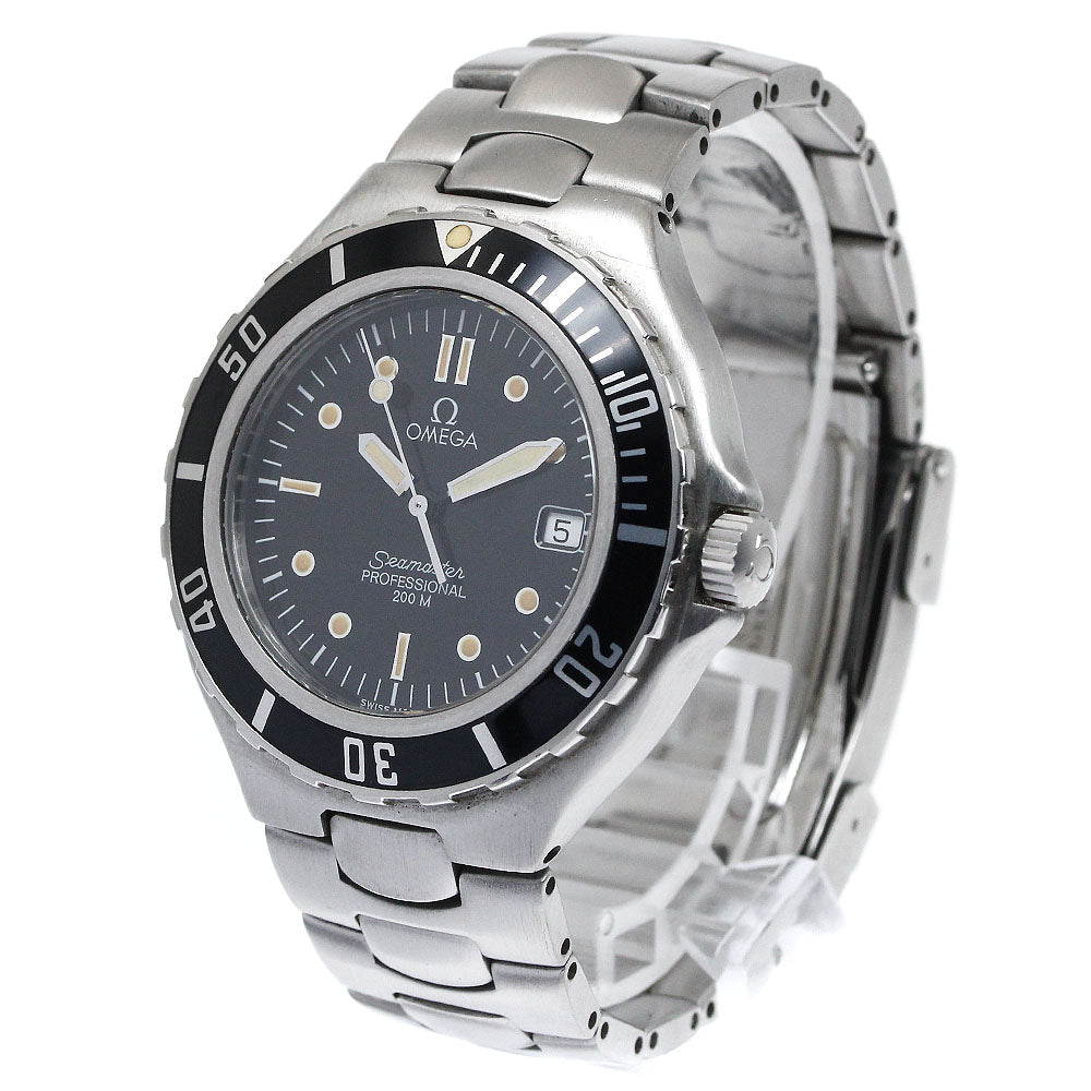 OMEGA Seamaster200 Date black Dial Quartz Men's Watch_877299