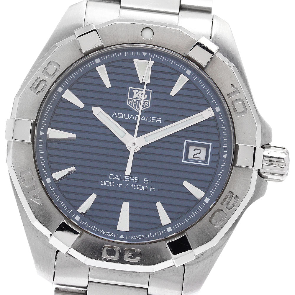 TAG HEUER Aqua racer WAY2112.BA0928 Date Navy Dial Automatic Men's Watch_877300