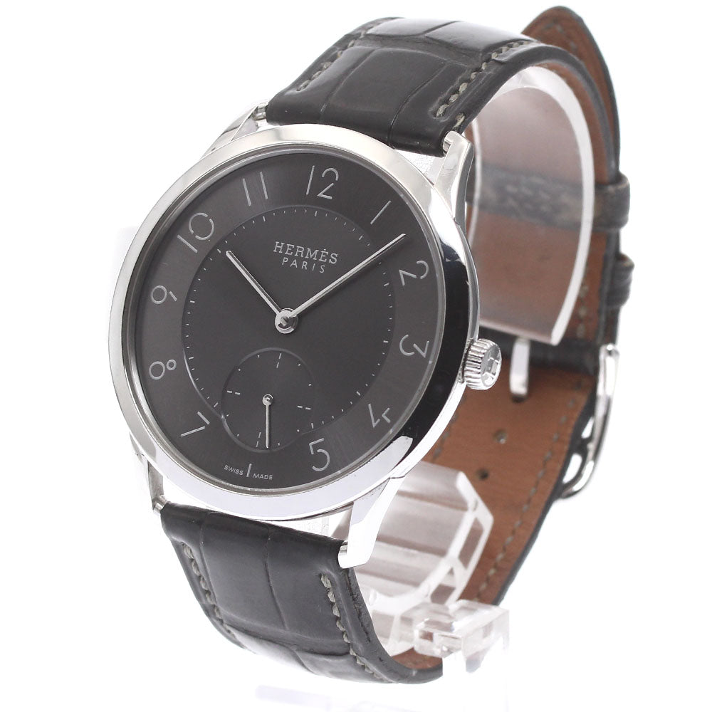 HERMES Slim du Hermes CA2.810 Small seconds gray Dial Automatic Men's Watch_877303
