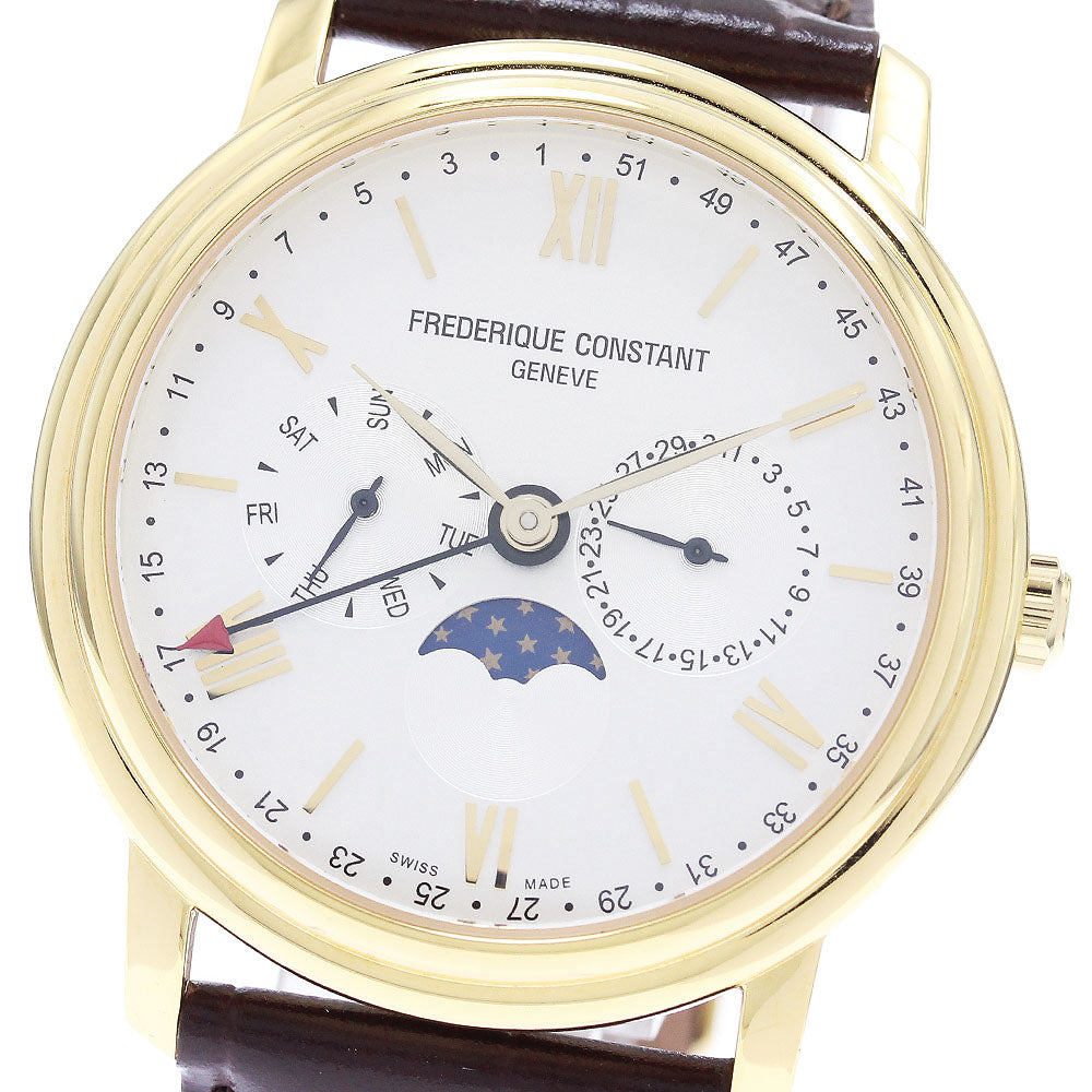 FREDERIQUE CONSTANT Classic business timer FC270SW4P5 Moon phase Silver Dial Quartz Men's Watch_877318