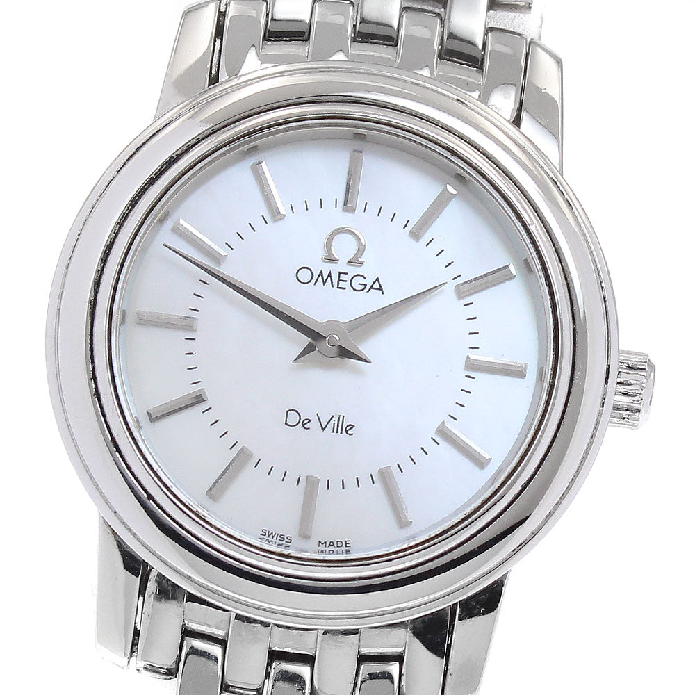 OMEGA De Ville Prestige 4570.72 White shell Dial Quartz Ladies Watch_877363