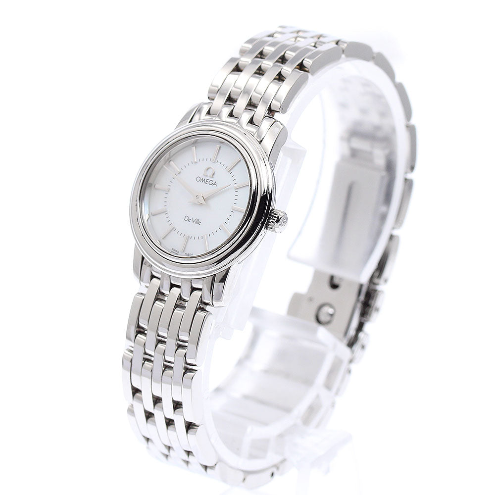 OMEGA De Ville Prestige 4570.72 White shell Dial Quartz Ladies Watch_877363