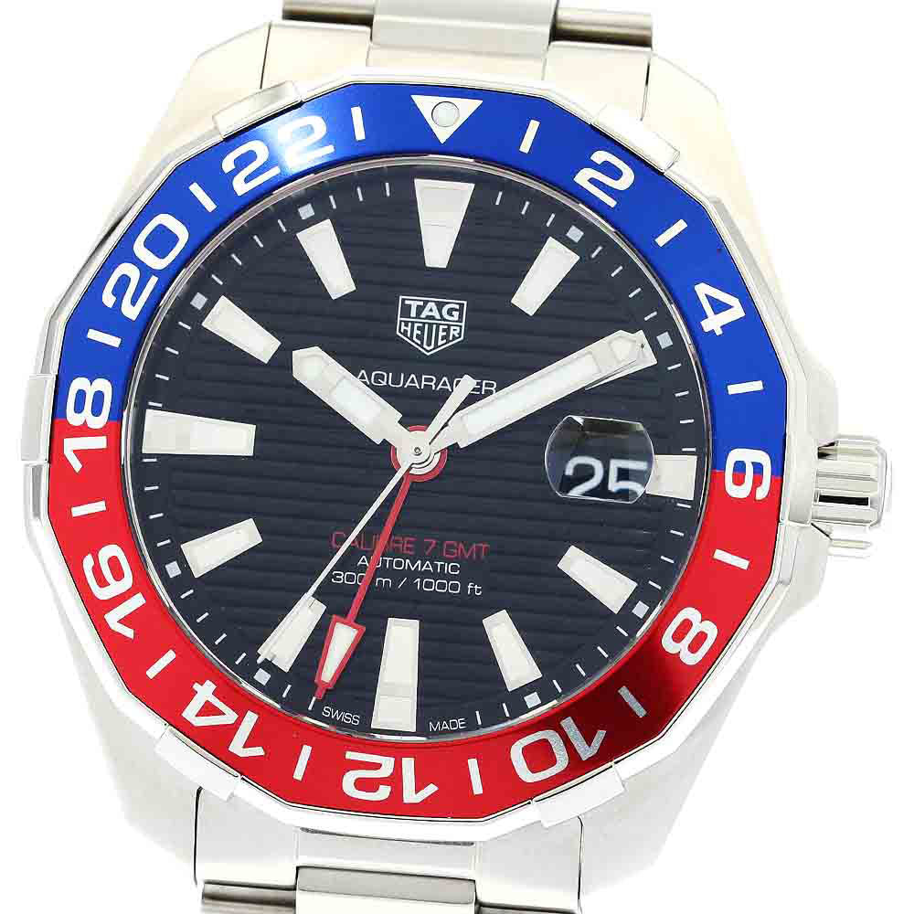 TAG HEUER Aqua racer WAY201F GMT black Dial Automatic Men's Watch_877376