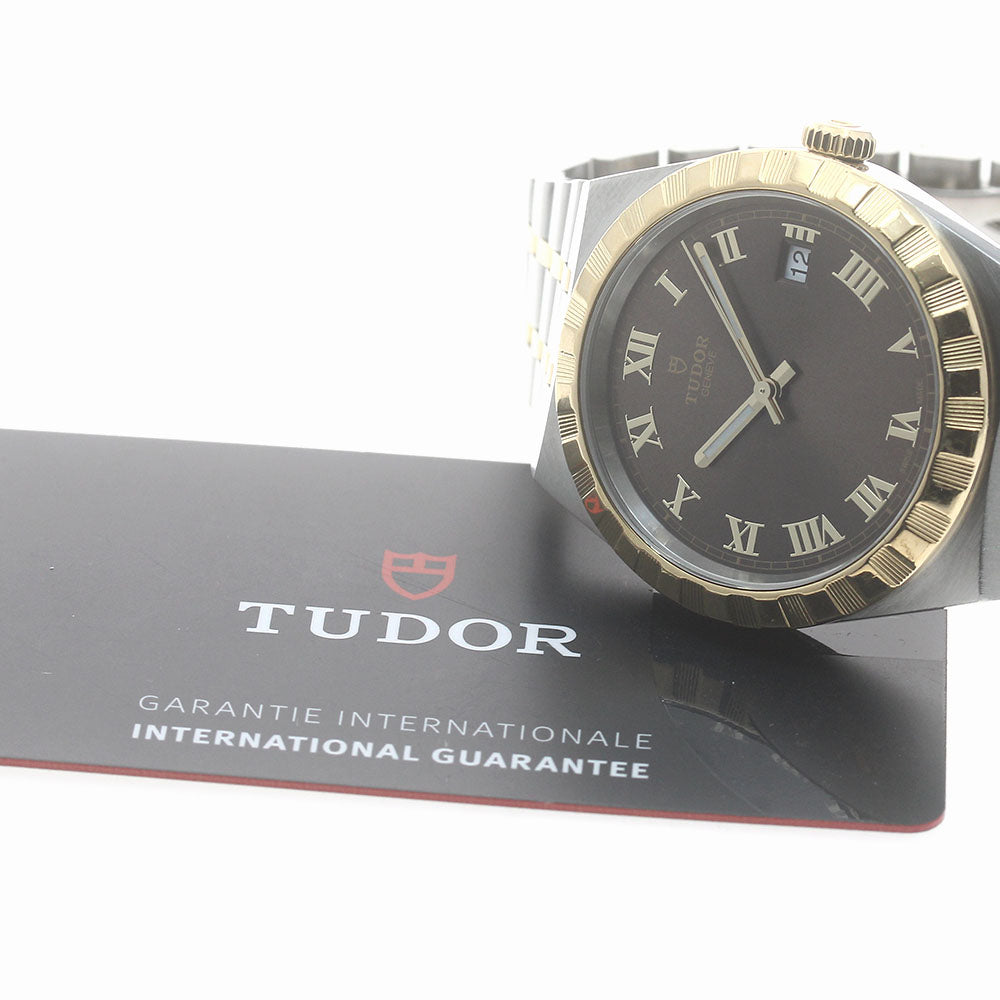 TUDOR Royal 28503 Date YG2 tone Brown Dial Automatic Men's Watch_877403