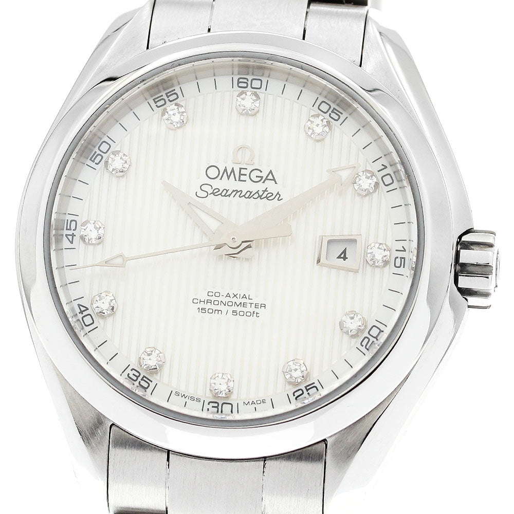 OMEGA Seamaster Aqua Terra 231.10.34.20.55.001 Co-Axial 12P Diamond White shell Dial Automatic Ladies Watch_877409