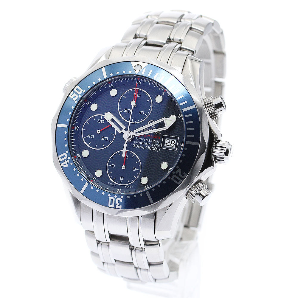 OMEGA Seamaster300 2225.80 Chronograph Navy Dial Automatic Men's Watch_877415