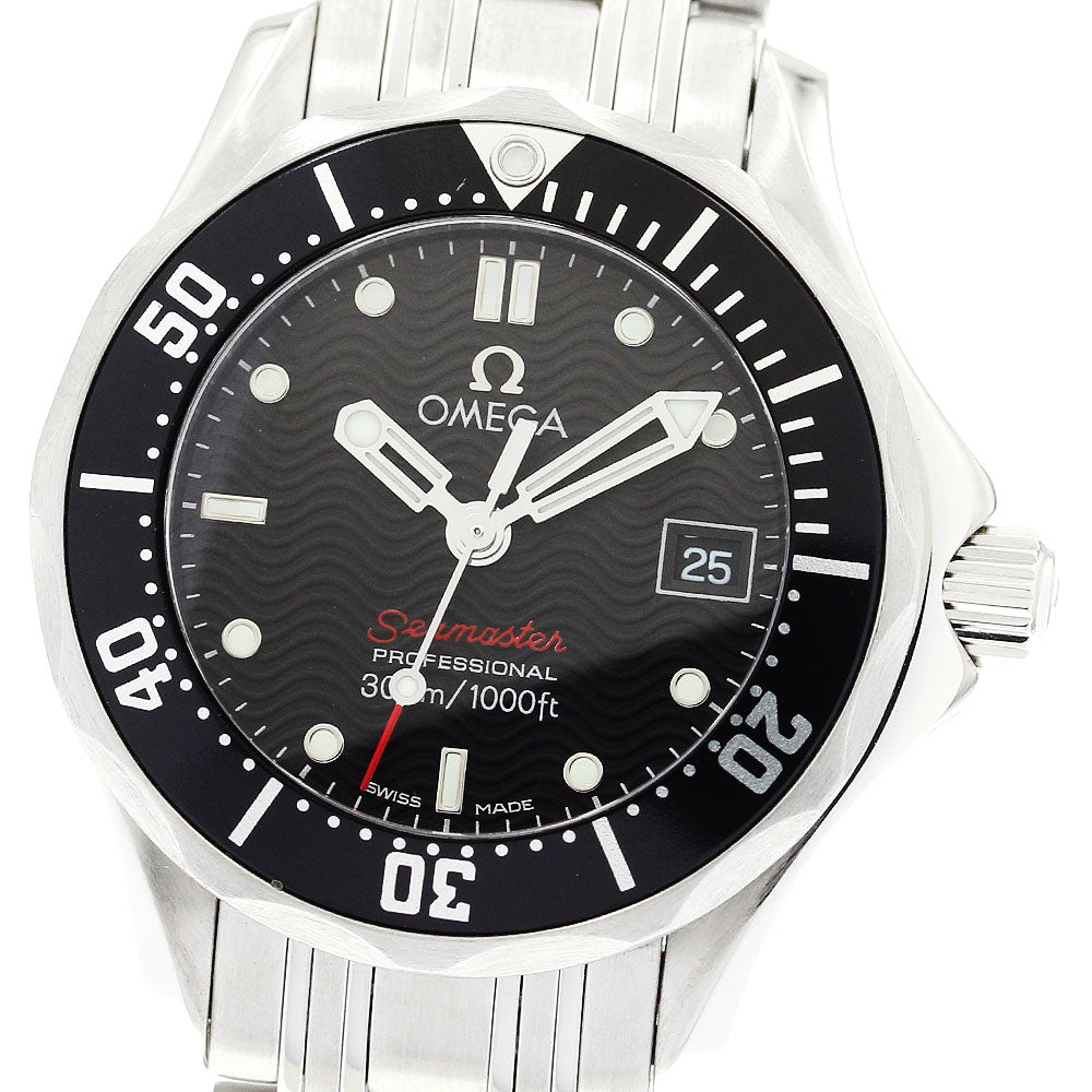 OMEGA Seamaster300 212.30.28.61.01.001 Date black Dial Quartz Ladies_877417