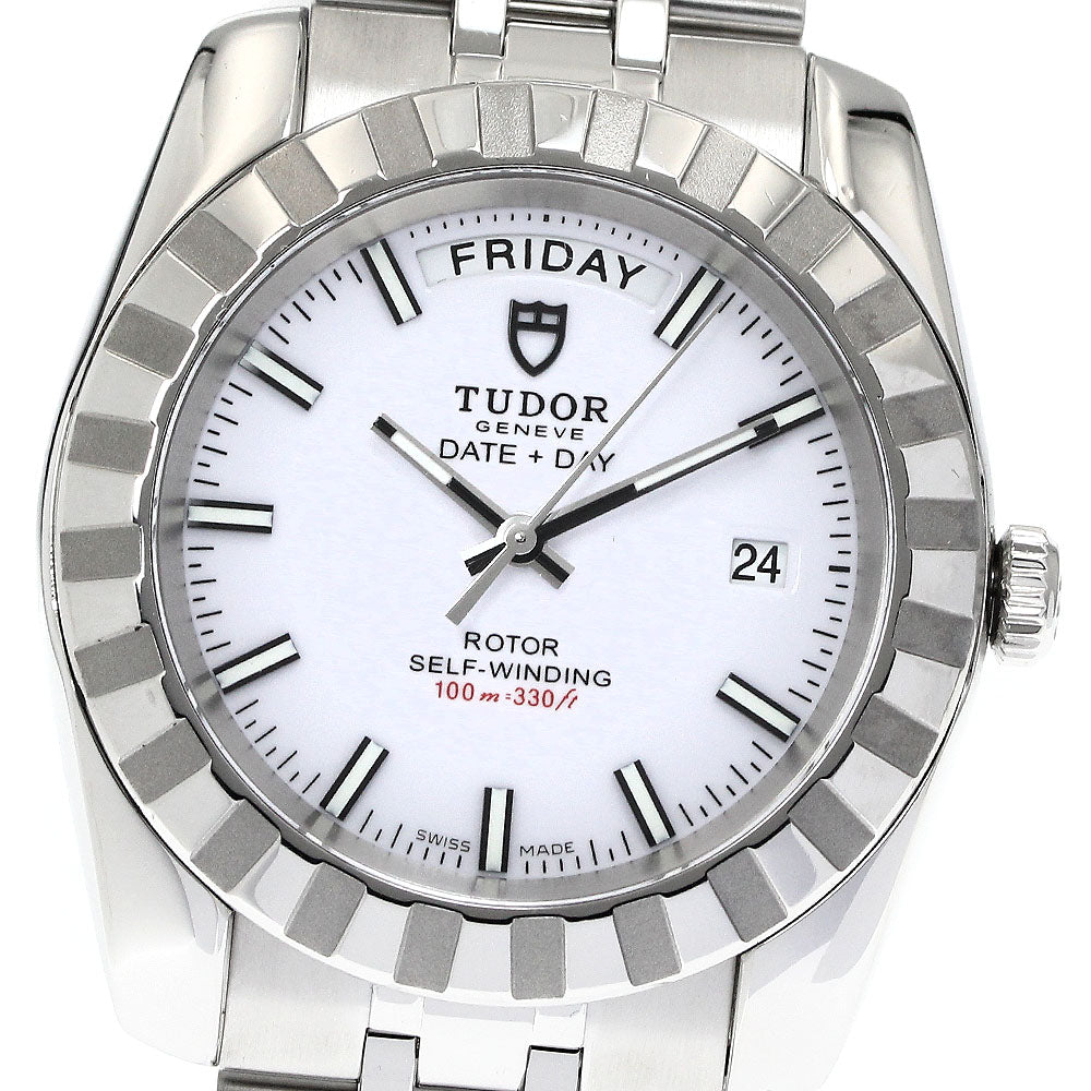 TUDOR Classic Date Day 23010 White Dial Automatic Men's Watch_877498
