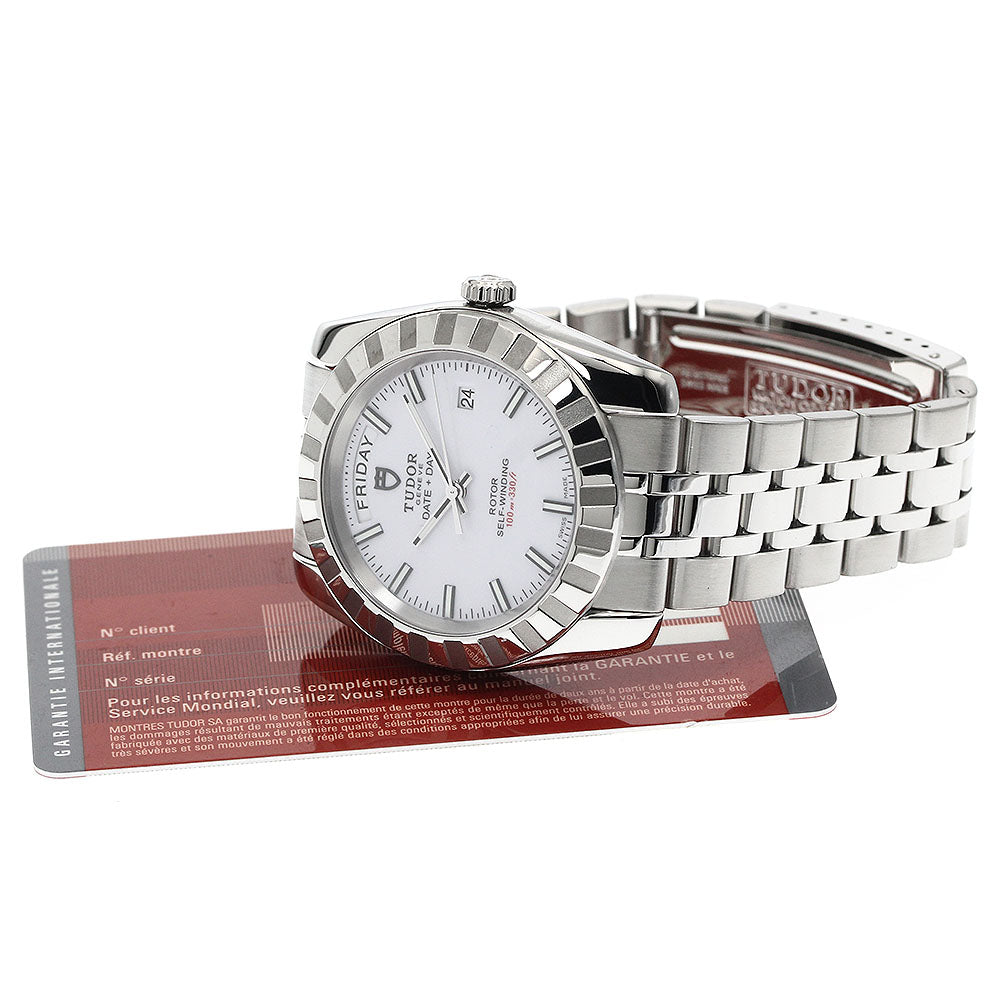 TUDOR Classic Date Day 23010 White Dial Automatic Men's Watch_877498
