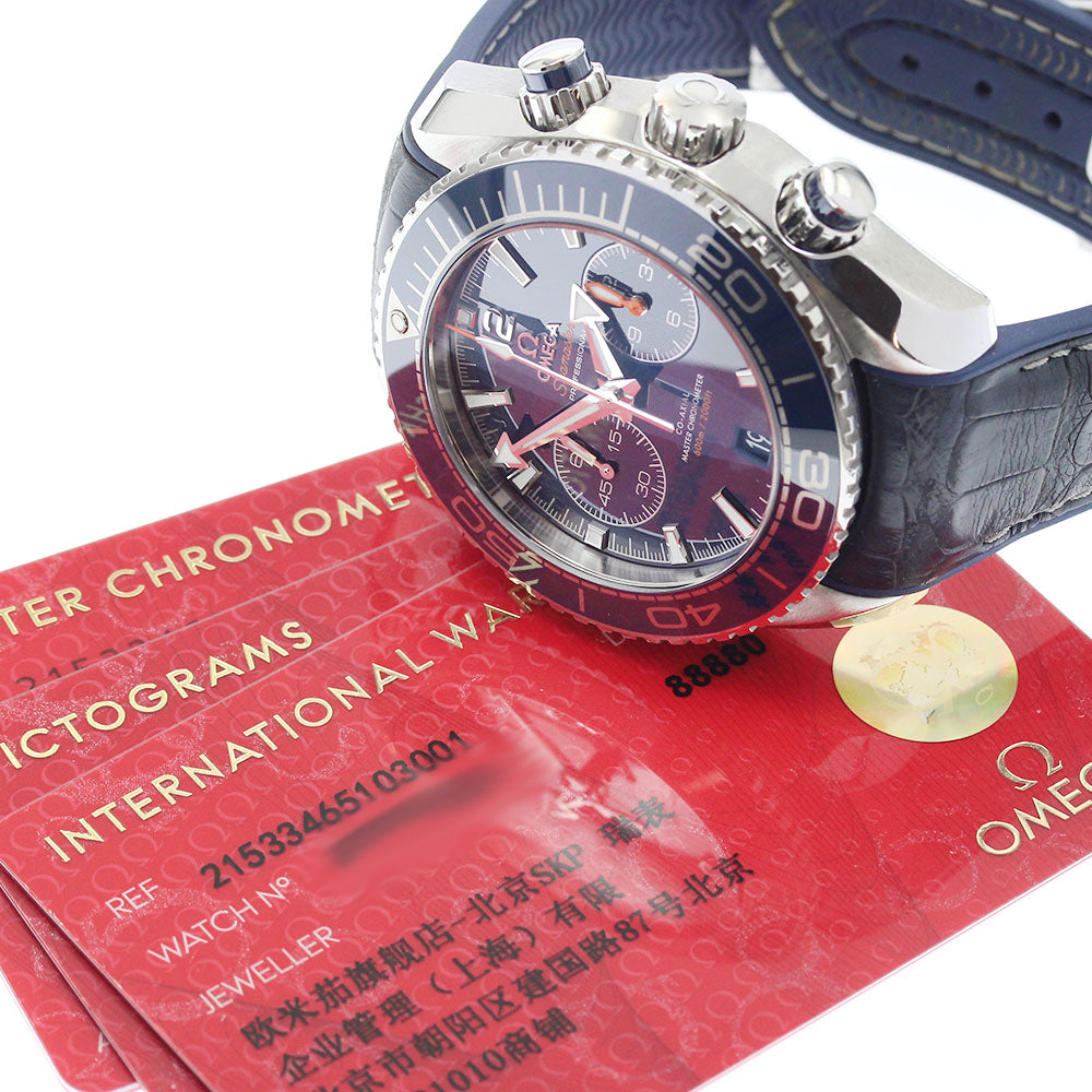 OMEGA Seamaster Planet Ocean 215.33.46.51.03.001 Chronograph Navy Dial Automatic Men's Watch_877531
