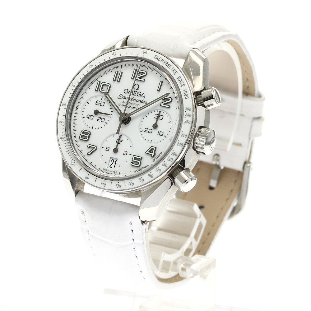 OMEGA Speedmaster 324.33.38.40.04.001 Date Chronograph white Dial Automatic Ladies Watch_877552