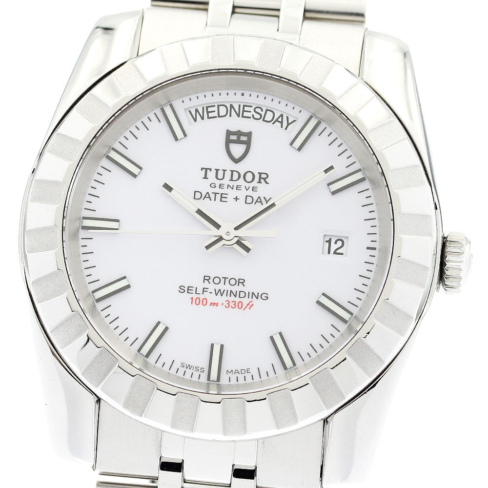 TUDOR Classic Date Day 23010 Day date white Dial Automatic Men's Watch_877572