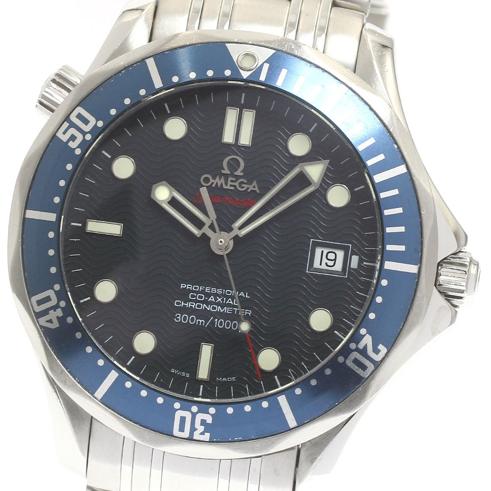 OMEGA Seamaster300 2220.80 Date Co-Axial Navy Dial Automatic Men's Watch_877584