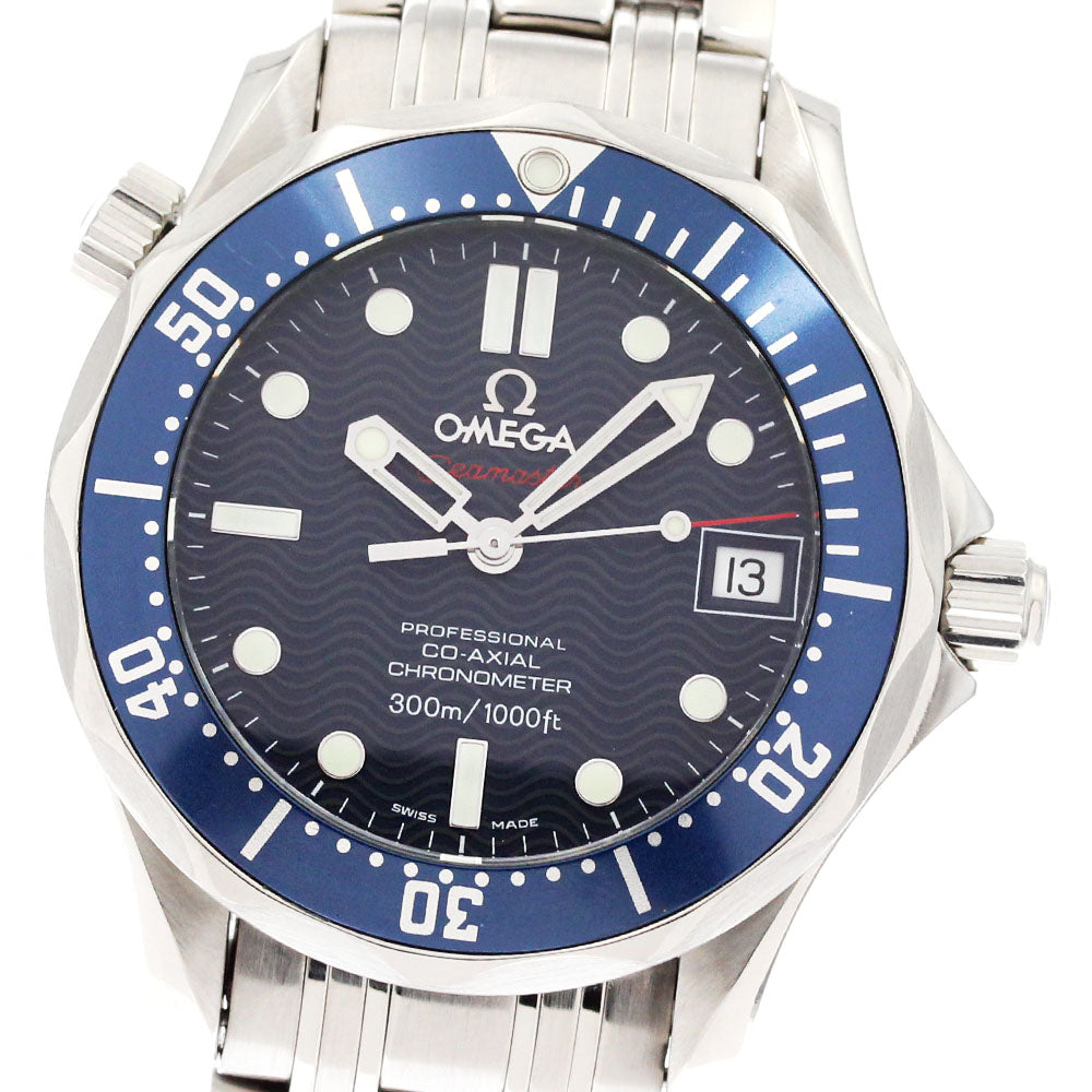 OMEGA Seamaster300 2222.80 Date Co-Axial Navy Dial Automatic Boy's Watch_877600