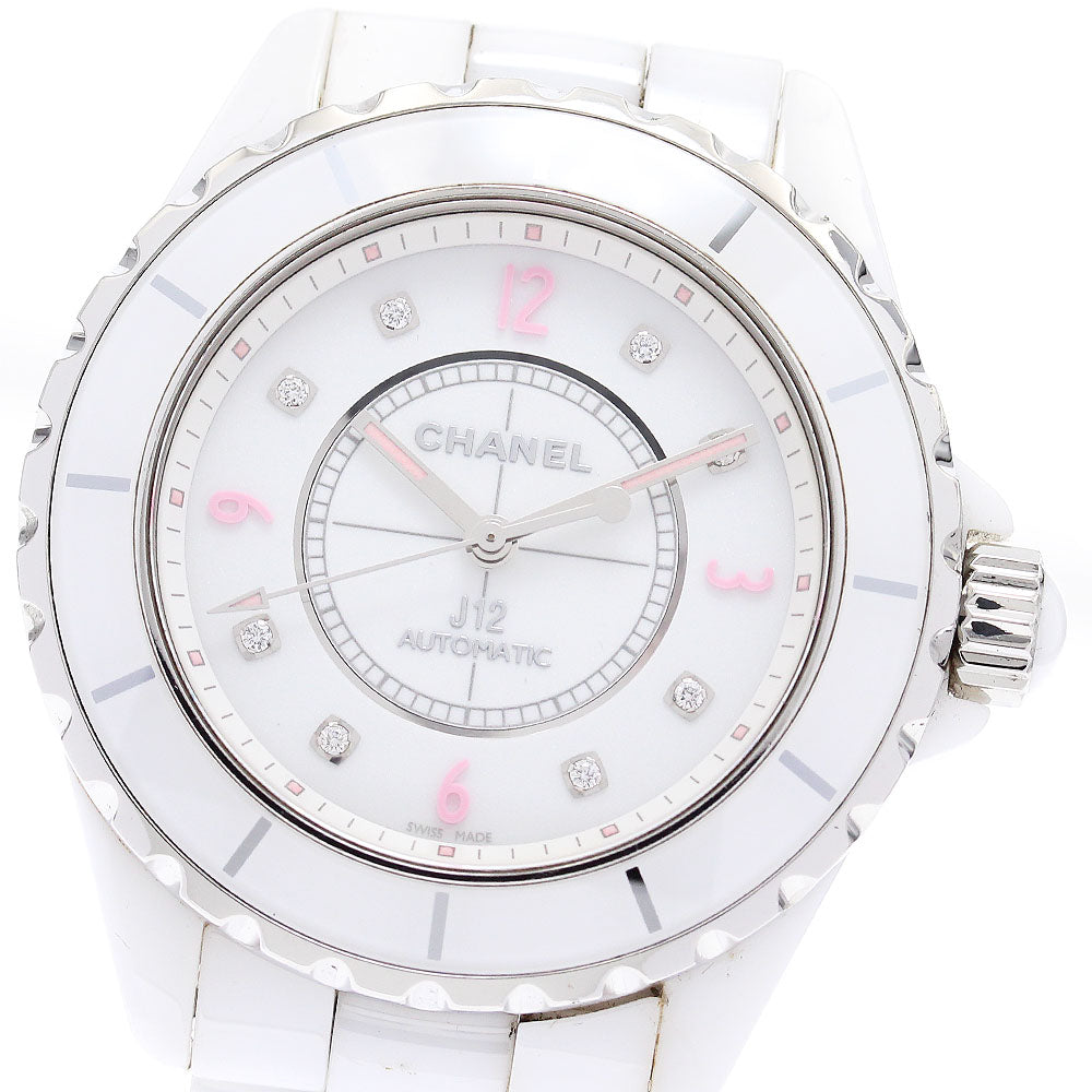 CHANEL J12 Pink light H4864 8P diamond White Dial Automatic Men's Watch_877601