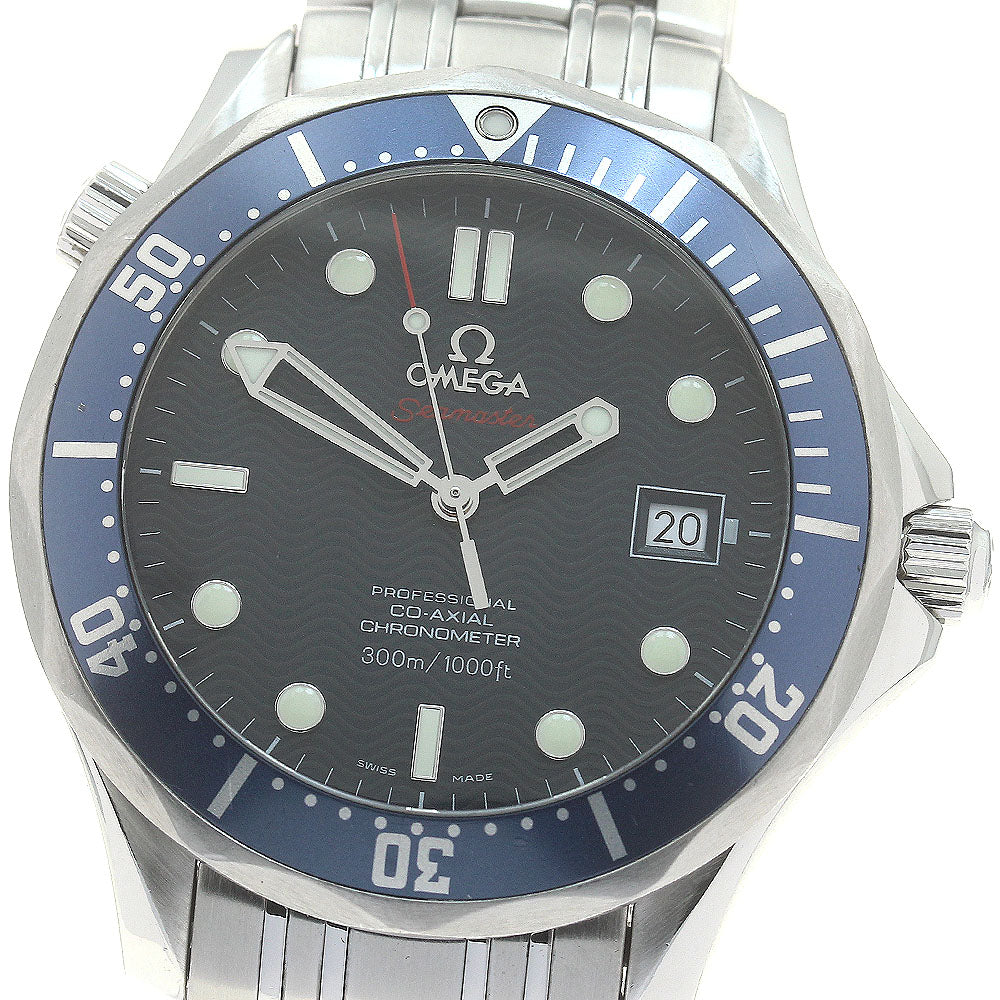 OMEGA Seamaster300 2220.80 Date Co-Axial Navy Dial Automatic Men's Watch_877604
