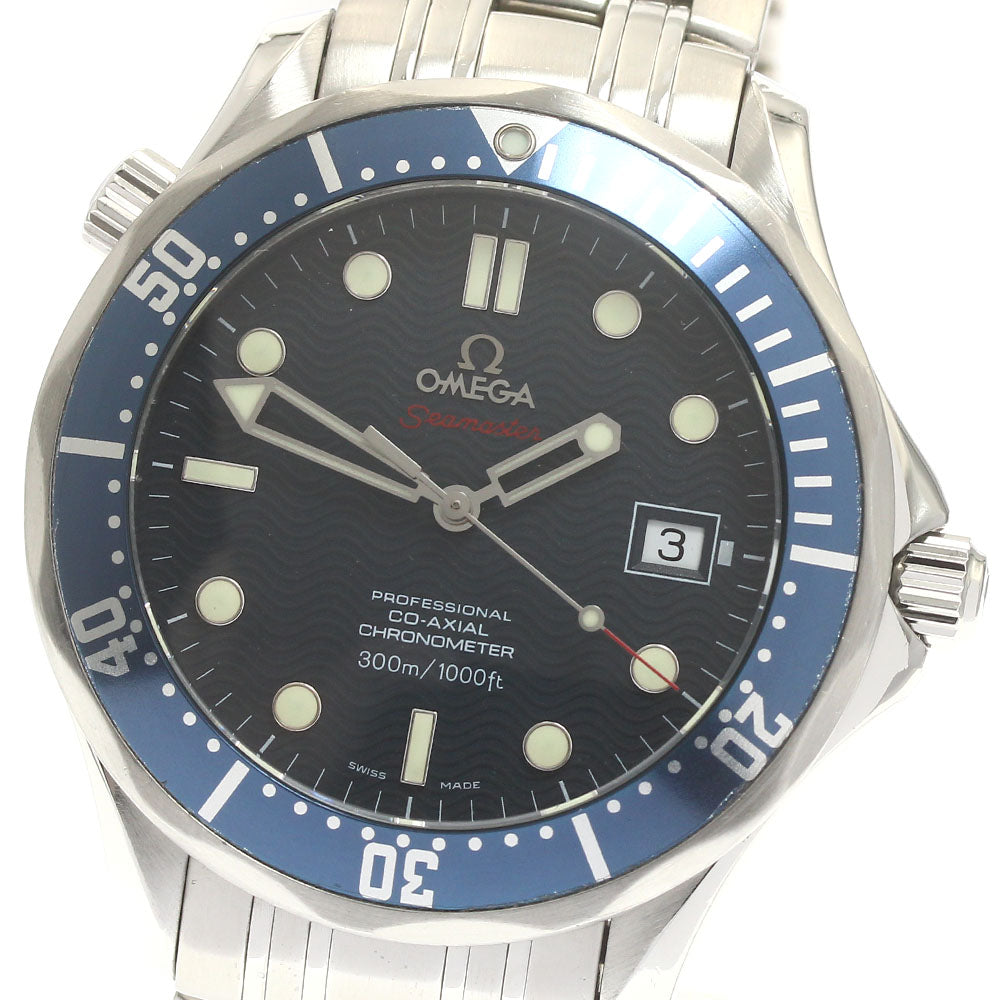 OMEGA Seamaster300 2220.80 Date Co-Axial Navy Dial Automatic Men's Watch_877623