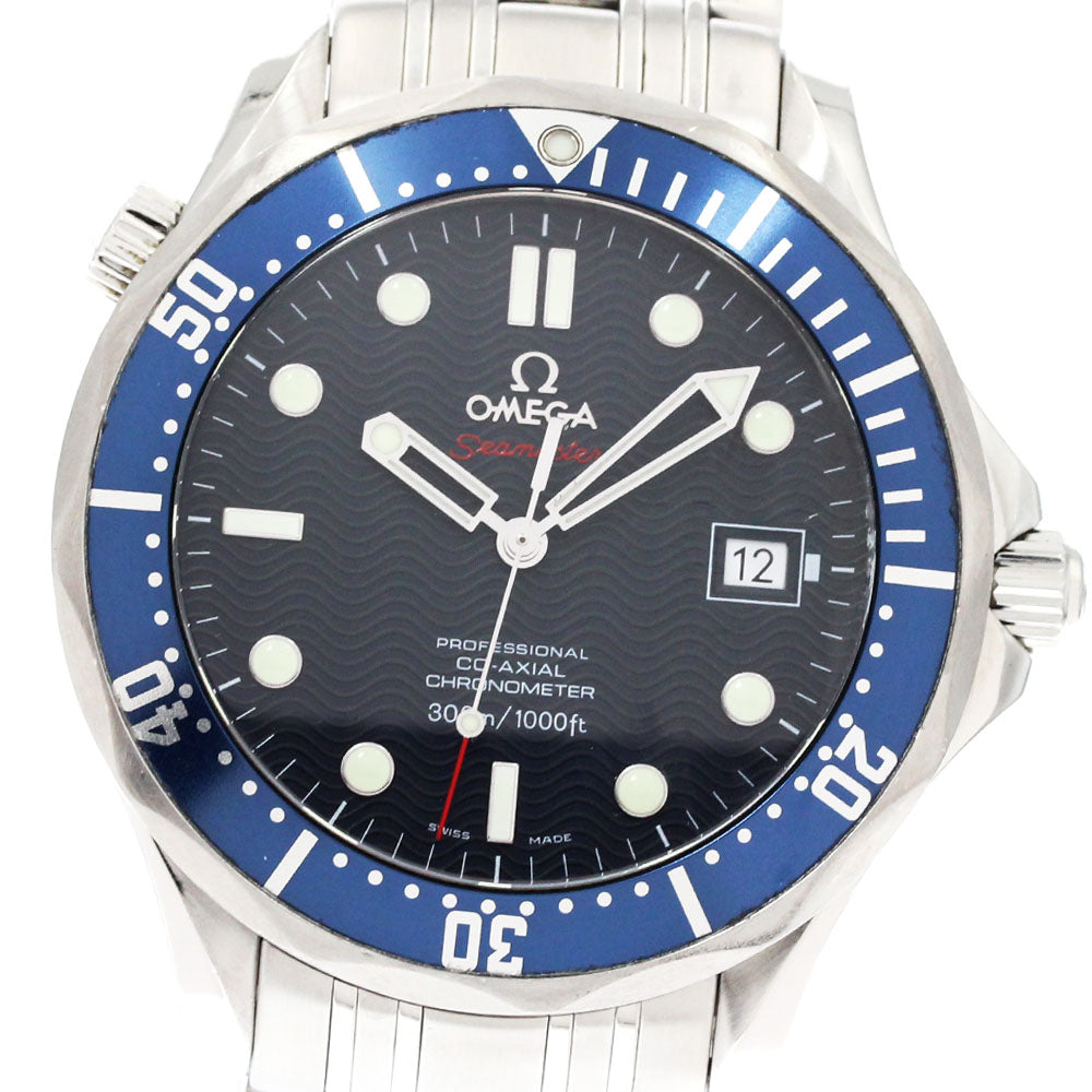 OMEGA Seamaster300 2220.80 Date Co-Axial Navy Dial Automatic Men's Watch_877632