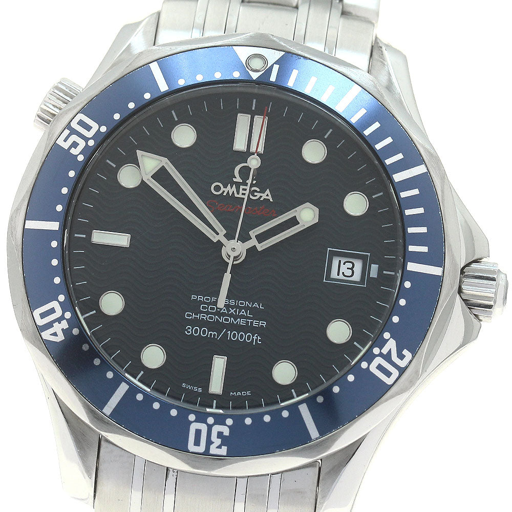 OMEGA Seamaster300 2220.80 Date Co-Axial Navy Dial Automatic Men's Watch_877634