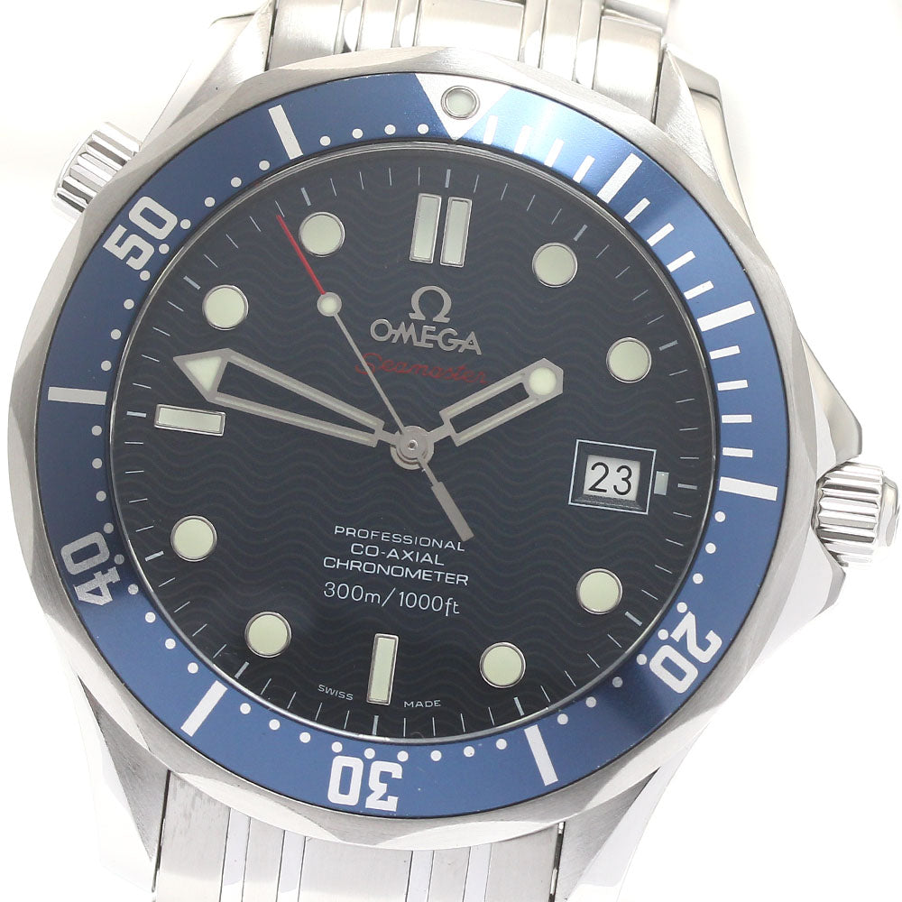 OMEGA Seamaster300 2220.80 Date Co-Axial Navy Dial Automatic Men's Watch_877644
