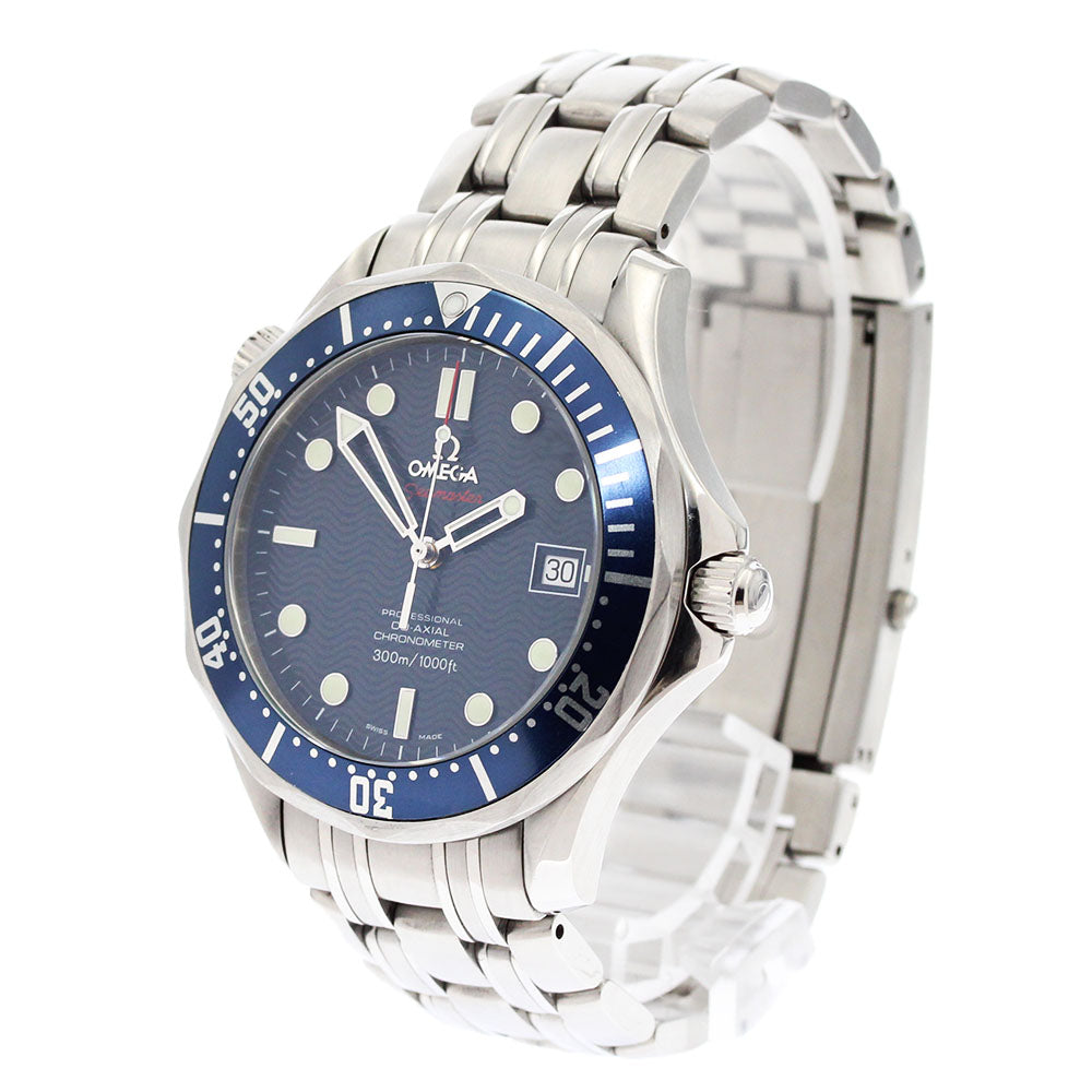 OMEGA Seamaster300 2220.80 Date Co-Axial Navy Dial Automatic Men's Watch_877655